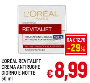 A&O L'ORÉAL REVITALIFT CREMA ANTIRUGHE GIORNO E NOTTE 50 ml offerta