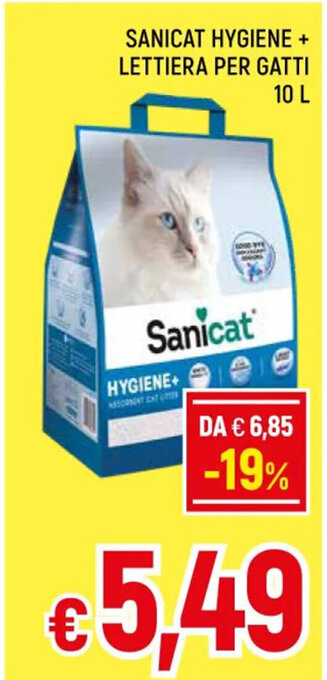 A&O SANICAT HYGIENE + LETTIERA PER GATTI 10L offerta