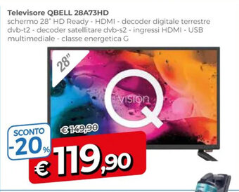 Televisore QBELL 28A73HD