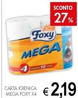 Crai Foxy Carta Igienica Mega offerta