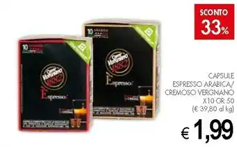 Vergnano Capsule Espresso Arabica/Cremoso