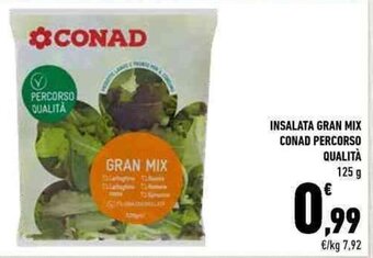 INSALATA GRAN MIX CONAD PERCORSO QUALITÀ 125 g