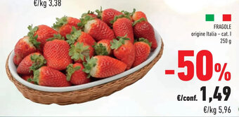 Conad FRAGOLE origine Italia - cat. I 250g offerta