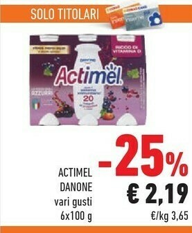 Conad Danone Actimel offerta