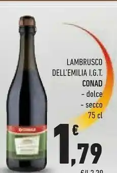 Conad Conad Lambrusco Dell'Emilia IGT Dolce offerta