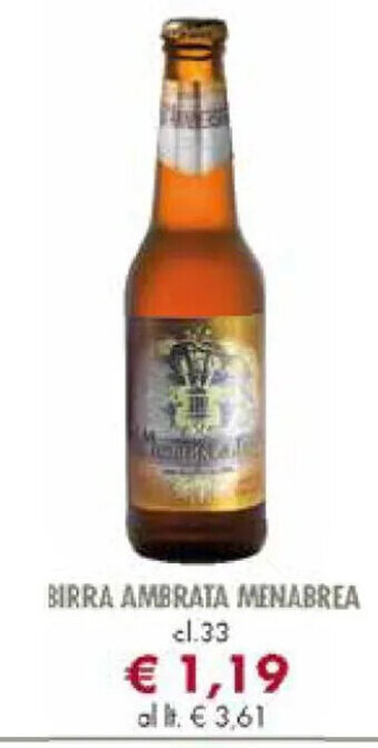 Galassia BIRRA AMBRATA MENABREA cl.33 offerta