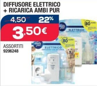 DIFFUSORE ELETTRICO + RICARICA AMBI PUR