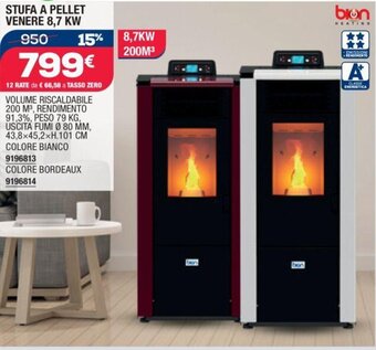 Self STUFA A PELLET VENERE 8,7 KW offerta