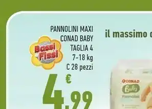Conad Conad Baby Pannolini Maxi offerta