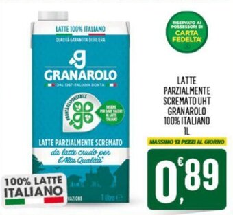 Despar LATTE PARZIALMENTE SCREMATO UHT GRANAROLO 100% ITALIANO IL offerta