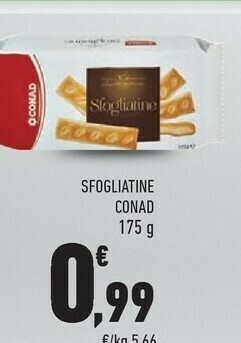 Conad Conad - Le Sfogliatine 175 G(ml) offerta