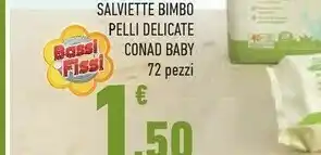 Conad Conad Baby Salviette Bimbo Pelli Delicate offerta