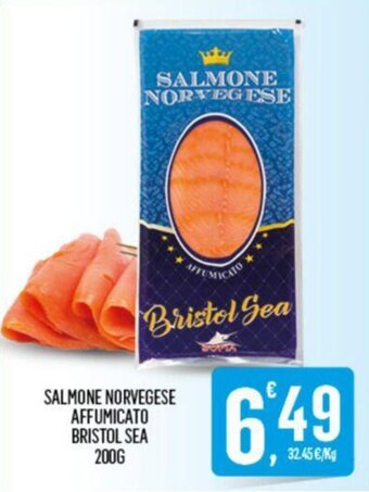 Despar SALMONE NORVEGESE AFFUMICATO BRISTOL SEA 200G offerta