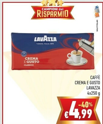 Conad Lavazza Caffe Crema E Gusto offerta