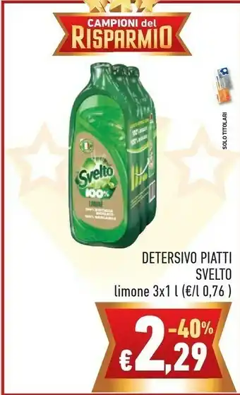 Conad Svelto Detersivo Piatti offerta