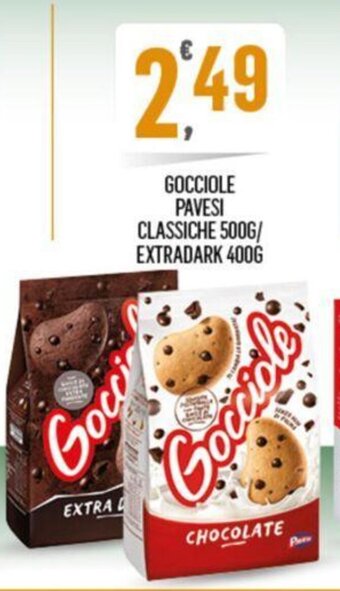Despar GOCCIOLE PAVESI CLASSICHE 500G/ EXTRADARK 400G offerta