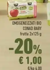 Conad Conad Baby Omogeneizzati Bio offerta