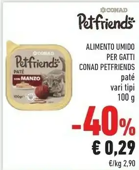 Conad Conad Alimento Umido Per Gatti offerta