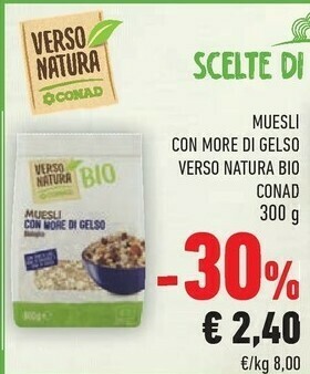 Conad Conad - Muesli Con More Di Gelso 300 G(ml) offerta