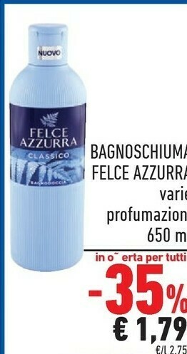 Conad Felce Azzurra Bagnoschiuma offerta