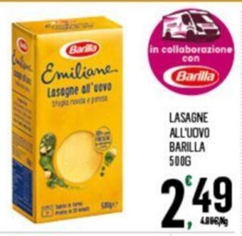 Despar LASAGNE ALL'UOVO BARILLA 500G offerta