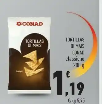 Conad Conad Tortillas Di Mais Classiche 200 G offerta