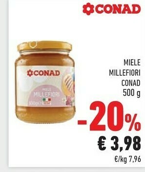 Conad Conad - Miele Millefiori 500 G(ml) offerta