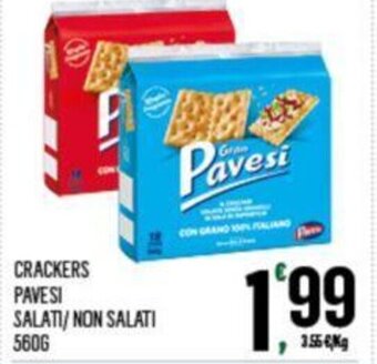 Despar CRACKERS PAVESI SALATI/ NON SALATI 560G offerta