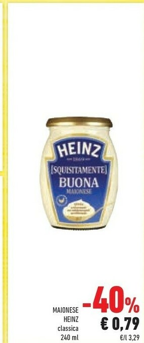 Conad Heinz Maionese Classica 240 Ml offerta