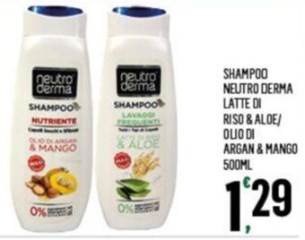 SHAMPOO NEUTRO DERMA LATTE DI RISO & ALOE/ OLIO DI ARGAN & MANGO 500ML