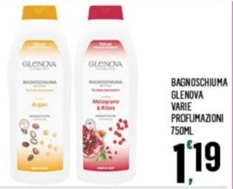 Despar BAGNOSCHIUMA GLENOVA VARIE PROFUMAZIONI 750ML offerta