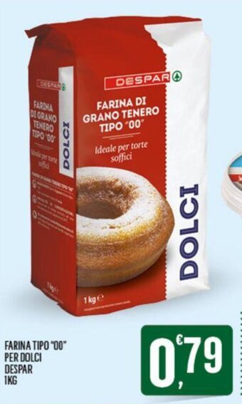 Despar FARINA TIPO "00" PER DOLCI DESPAR 1KG offerta