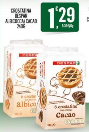 Despar CROSTATINA DESPAR ALBICOCCA/CACAO 240G offerta