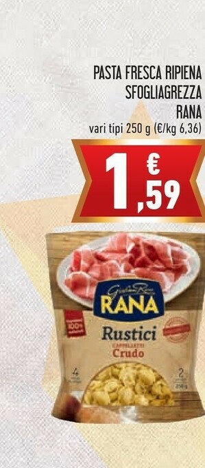Rana Rustici Cappelletti Crudo 250 G(ml)