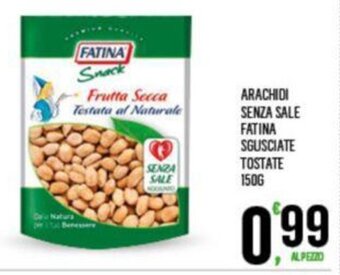 Despar ARACHIDI SENZA SALE FATINA SGUSCIATE TOSTATE 150G offerta