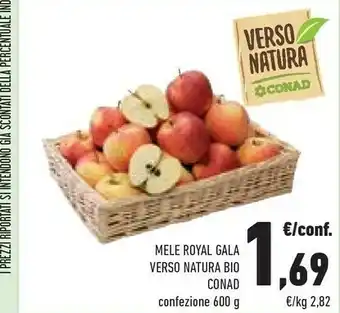 Conad Superstore Conad Mele Royal Gala Verso Natura Bio offerta