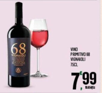 Despar VINO PRIMITIVO 68 VIGNAIOLI 75CL offerta