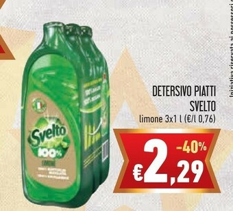 Conad Svelto Detersivo Piatti offerta
