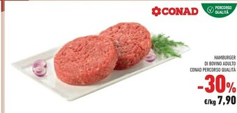 Conad Superstore Conad Hamburger Di Bovino Adulto offerta