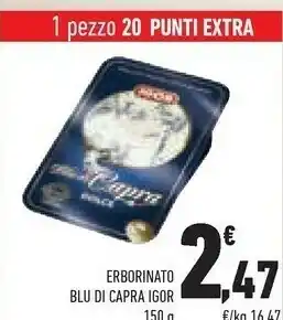 Conad Igor Erborinato Blu Di Capra offerta