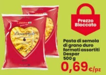 Despar Pasta di semola di grano duro formati assortiti Despar 500 g offerta