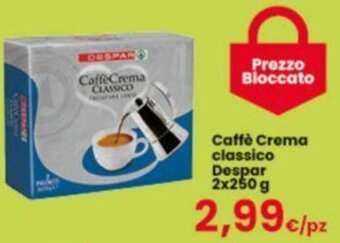Despar Caffè Crema classico Despar 2x250 g offerta