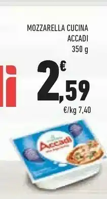 Conad Accadì Mozzarella Cucina offerta