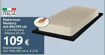 Carrefour Materasso matrimoniale offerta