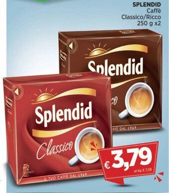 SPLENDID Caffè Classico/Ricco 250 g x2