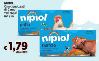 NIPIOL Omogeneizzati di Carne vari gusti 80 g x2