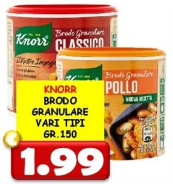 MercADone KNORR BRODO GRANULARE VARI TIPI GR.150 offerta