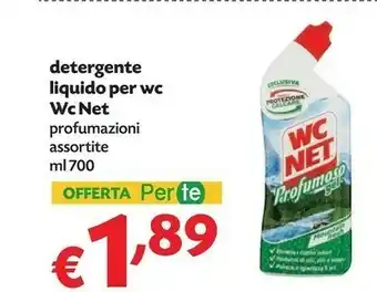 Pam Wc net Detergente Liquido Per Wc Mountain Fresh offerta