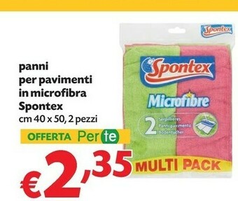 Pam Spontex Panni Per Pavimenti In Microfibra offerta