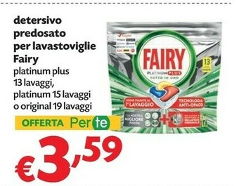 Pam Fairy Detersivo Predosato Per Lavastoviglie offerta